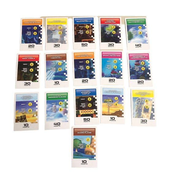 Monopoly Gamer Replacement Parts Pieces Mario Kart 32 Cards & Instructions - Picture 2 of 6